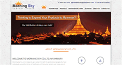 Desktop Screenshot of morningskymyanmar.com